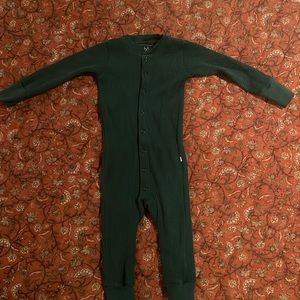 NOBLE ORGANIC WAFFLE ONE-PIECE SLEEPER / Size 18-24 months